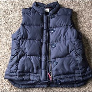 J.Crew Petite Large Navy Puffer Vest